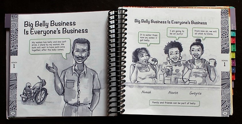 Pages from the Big Belly Business book. Photo: Jefferson Krua