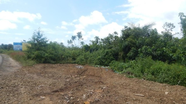 Scene of the location after the pile of garbage was cleared. Photo: Gbatemah Senah