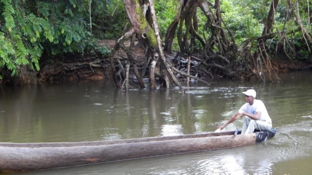 A nearby creek in Gussin Town. Photo: Gbatemah Senah