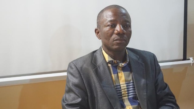 David Sumo, general manager of the Liberia Medicines and Health Products Regulatory Authority. Photo: Zeze Ballah 