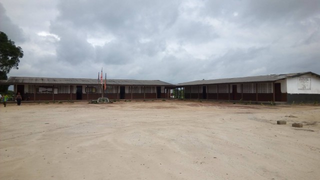 The Robert Stanley Caufield High School in Margibi. Photo: Gbatemah Senah