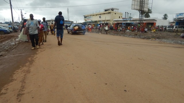 Newly paved road in Redlight, Picture: Gbatemah Senah
