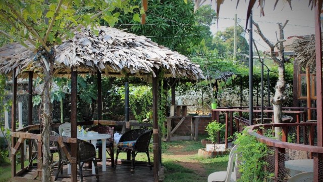 The ever verdant Lila Brown cafÃ© in Sinkor, which is also home to the only sustainable greenhouse attached restaurant in Monrovia. Photo: Jefferson Krua