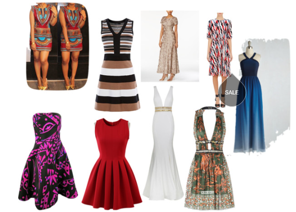 An assortment of party attires for the 26 celebration assembled at Polyvore.