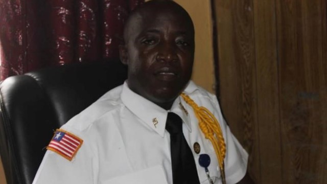Sam K. Collins, Spokesperson for the Liberia National Police. Photo: Zeze Ballah